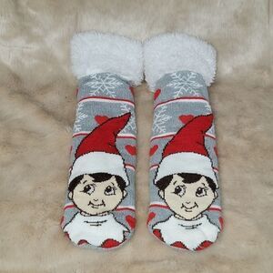 THE ELF ON THE SHELF CHIPPIE SLIPPER SOCKS